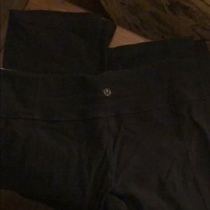 Black Reversible Lululemon Yoga Pants